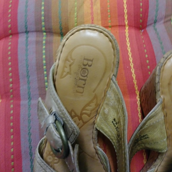 Born leather tan wedges - Picture 2 of 5